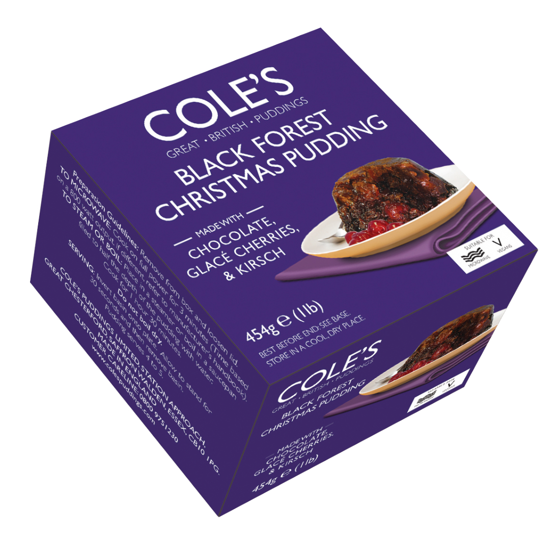 Black Forest Christmas Pudding Cole's 454g